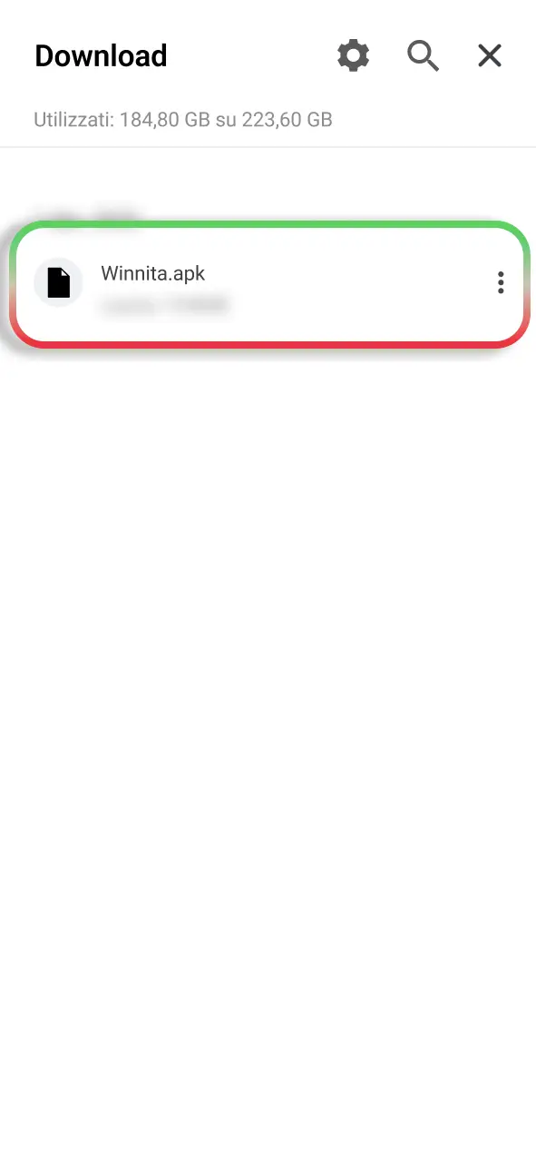 Apri il file Winnita scaricato e avvia immediatamente l’installazione.