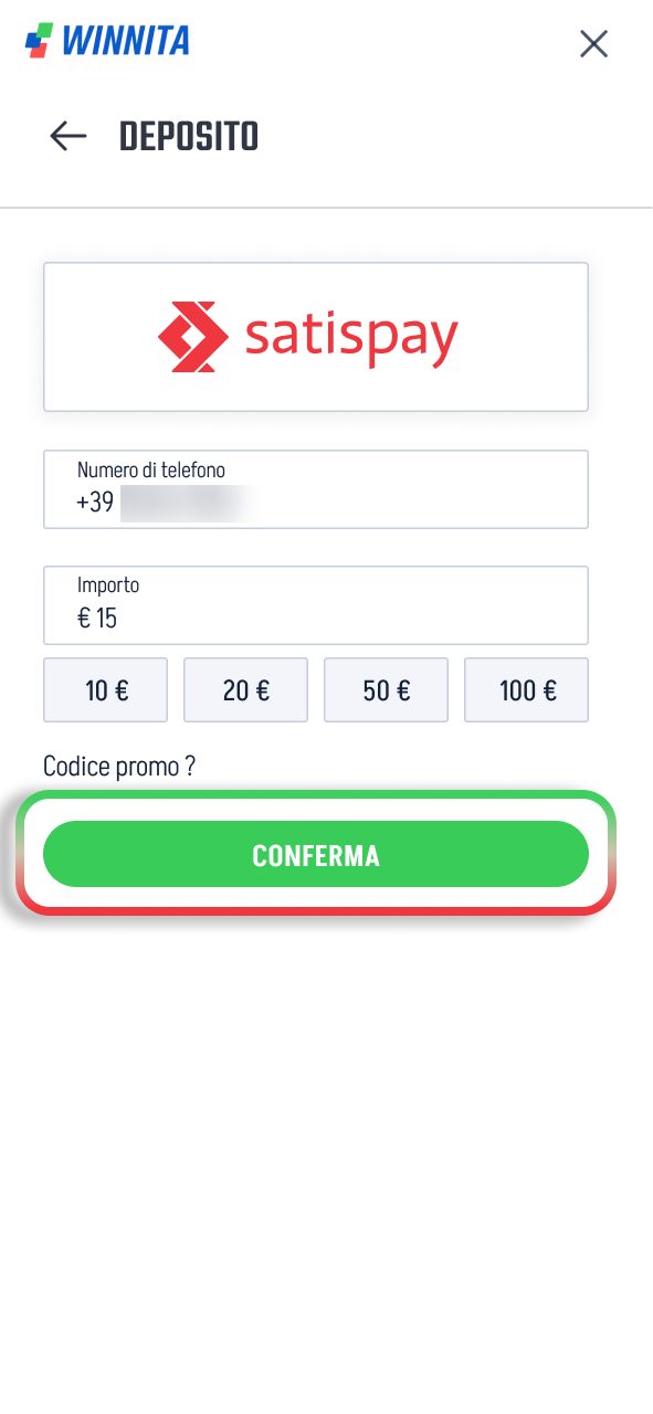 Ricarica il conto Winnita e accedi rapidamente alle slot online.