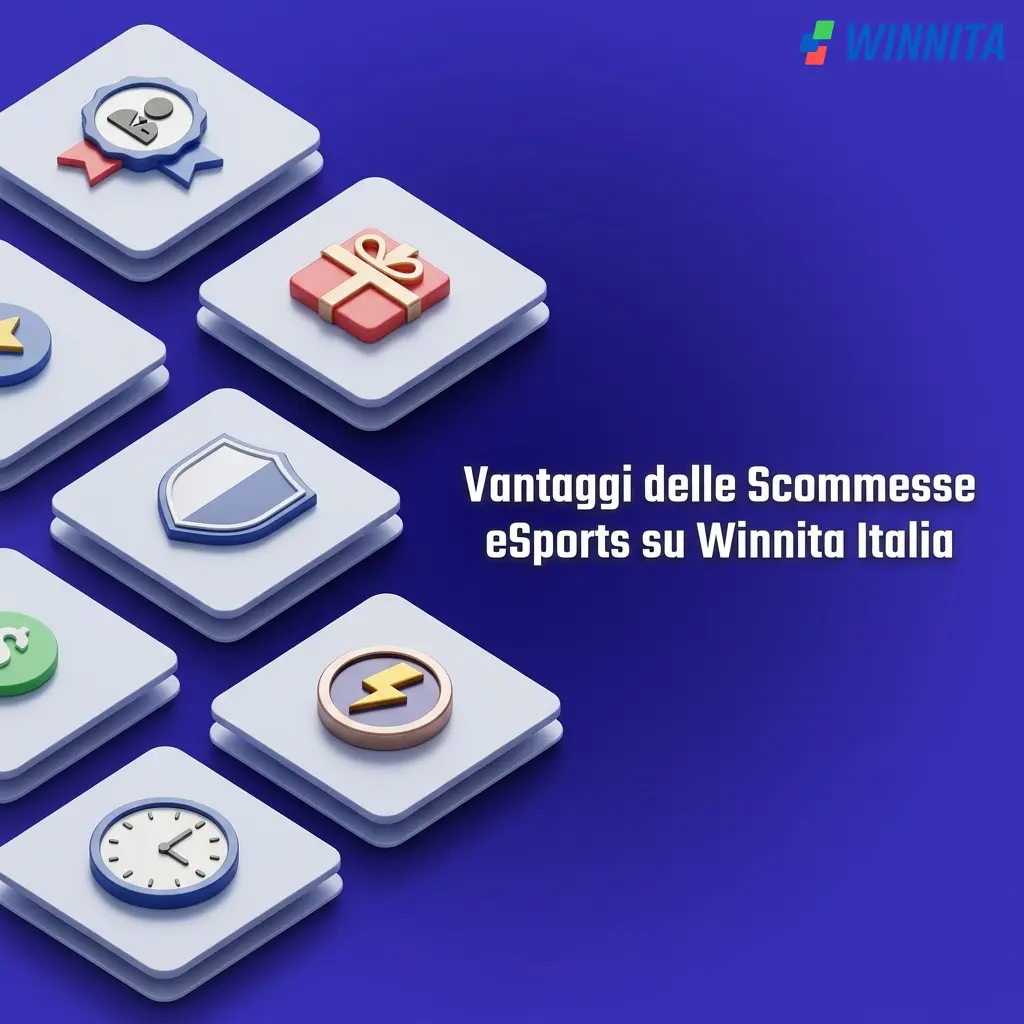 Vantaggi scommesse eSports su Winnita Italia: quote competitive, live betting, app mobile e bonus benvenuto.