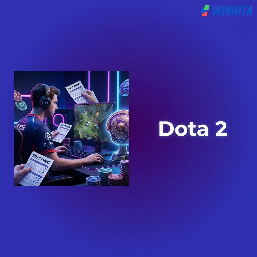 Scommesse Dota 2 su Winnita: quote su match, handicap mappe e live betting per tornei tier-1.