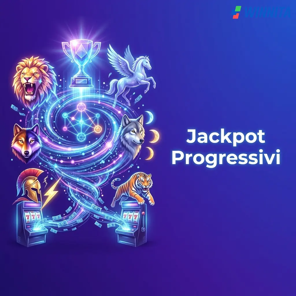 Slot con jackpot progressivi su Winnita: premi network oltre il milione di euro con Mega Moolah e Divine Fortune.