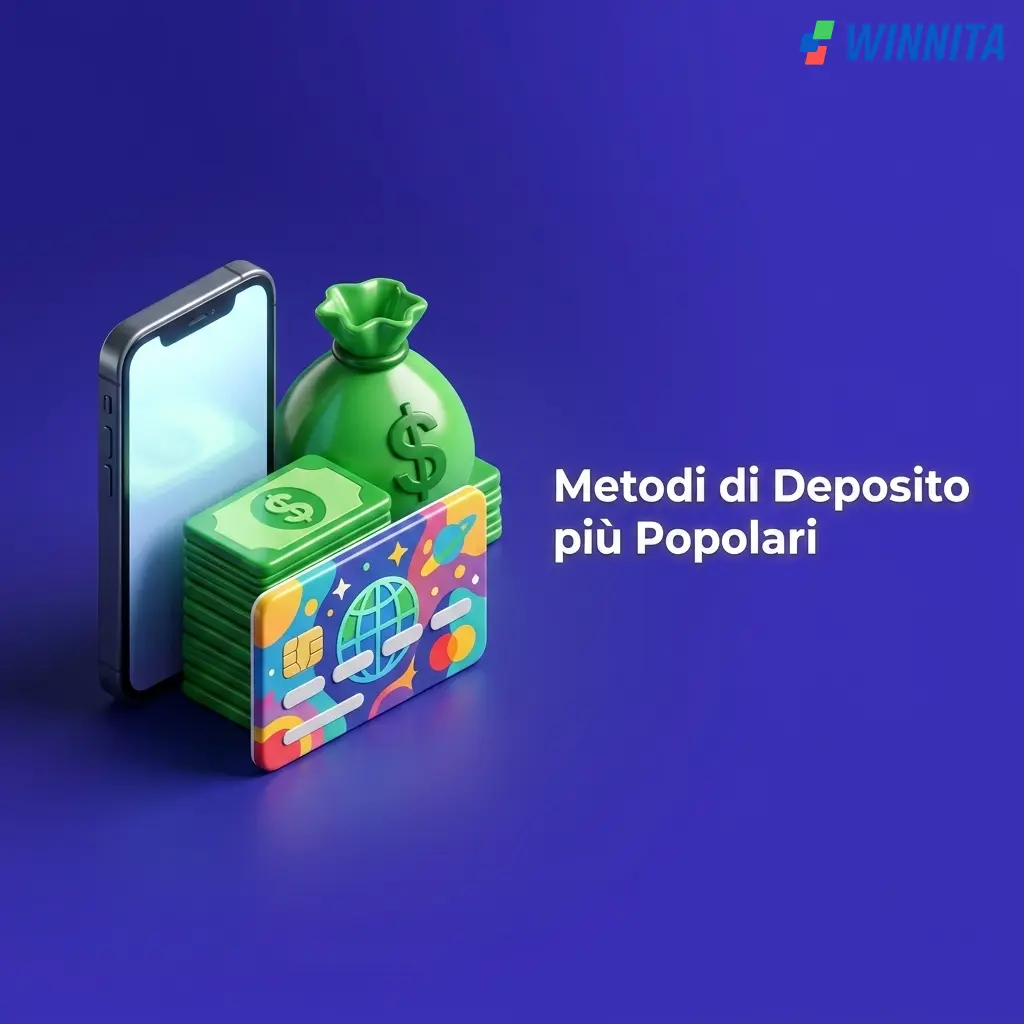 Metodi di deposito Winnita: Mastercard, VISA, Postepay, Satispay, Nexi, Bitcoin, Ethereum e altri.