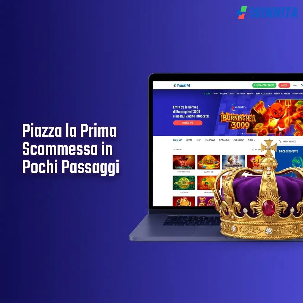 Guida passo passo per piazzare una scommessa su Winnita in Italia con betslip e conferma.