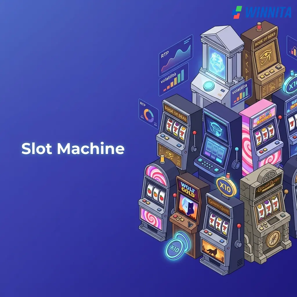 Slot machine Winnita: Gates of Olympus, Book of Dead, Sweet Bonanza con RTP verificabile e funzioni Megaways.